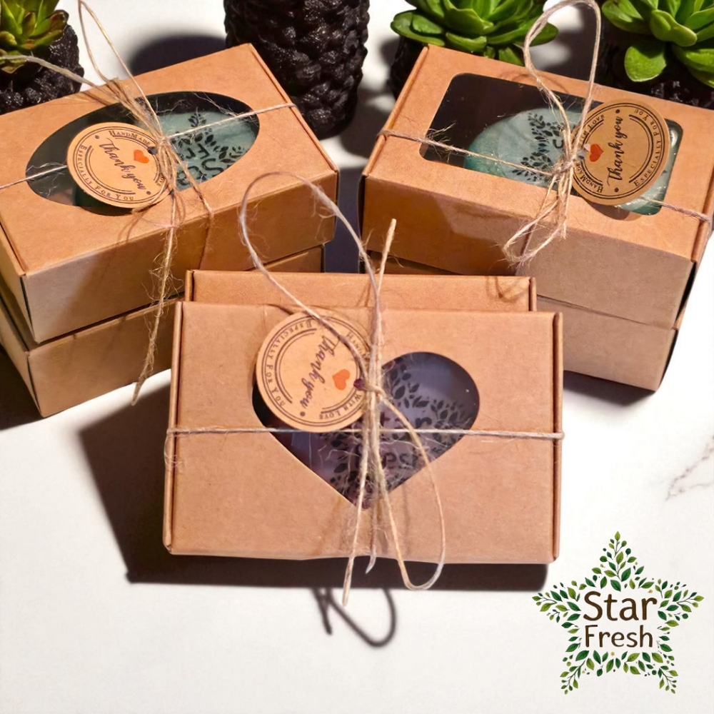 (2) Handcrafted Peach 4oz Vegan Glycerin Soap - Picture 5 of 5